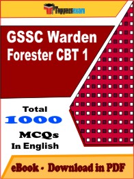 GSSC Warden Forester CBT 1PDF Book InEnglish - MCQ / Objective Questions
