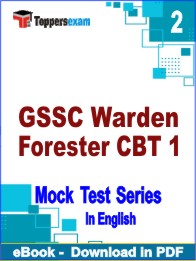 GSSC Warden Forester CBT 1 PDF Book InEnglish - Question Paper