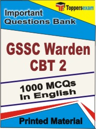 GSSC Warden (CBT -2) Book in English - Objective MCQ