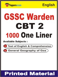 GSSC Warden (CBT-2) One Liner Book in English
