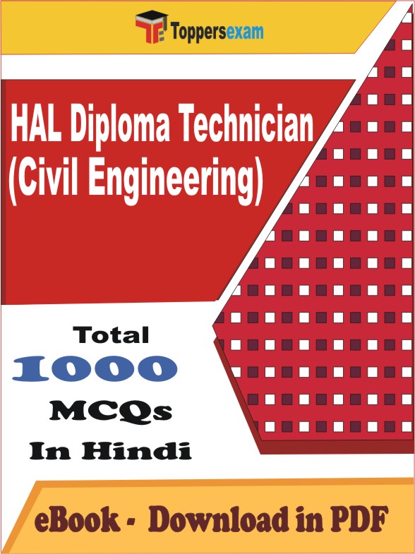 HAL Diploma Technician (Civil Engineering) PDF Book In Hindi - MCQ / Objective Questions