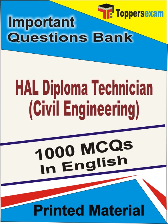 HAL Diploma Technician (Civil Engineering) Book in English - Objective MCQ