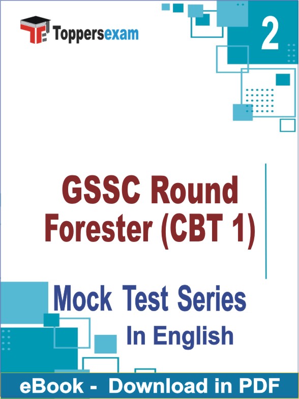 GSSC Round Forester (CBT 1) PDF Book In English - Question Paper