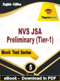 NVS JSA Preliminary (Tier-1) PDF Book In English - Practice Set