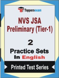 NVS JSA Preliminary (Tier-1) Book in English - Question Paper / Practice Set