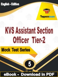 KVS Assistant Section Officer (Tier-2) Test PDF Book In English - Practice Set