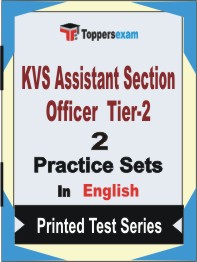 KVS Assistant Section Officer (Tier-2) Book in English - Question Paper / Practice Set