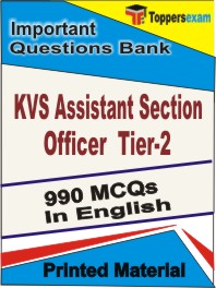 KVS Assistant Section Officer (Tier-2) Book in English - Objective MCQ