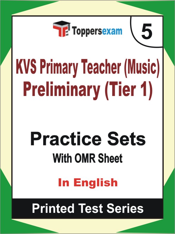 KVS Primary Teacher (Music) Preliminary (Tier 1) Book in English - Mock Test / Practice Set