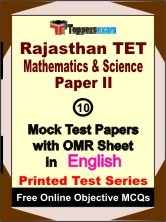 Rajasthan TET Mathematics & Science (Paper 2) Exam Mock Test Papers (Book) in English