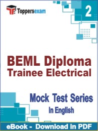 BEML Diploma Trainee Electrical Test PDF Book In English - Question Paper