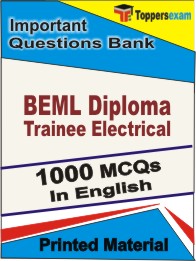 BEML Diploma Trainee Electrical Book in English - Objective MCQ