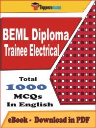 BEML Diploma Trainee Electrical PDF Book in English - MCQ / Objective Questions
