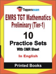 EMRS TGT Mathematics Preliminary (Tier-1) Book in English - Practice Set