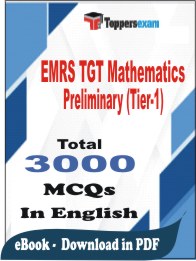 EMRS TGT Mathematics Preliminary (Tier-1) PDF Book In English - MCQ / Objective Questions