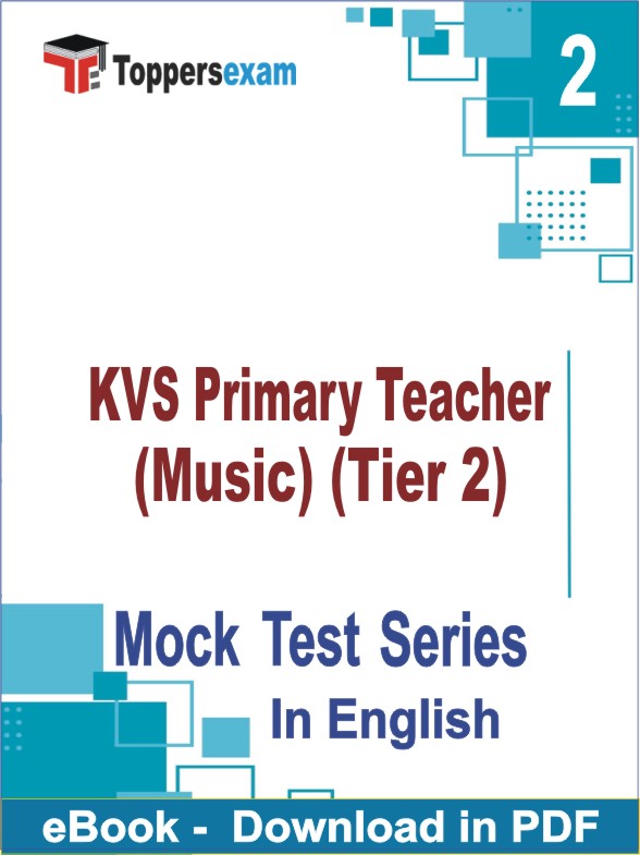 KVS Primary Teacher (Music) Tier 2 PDF Book In English - Question Paper