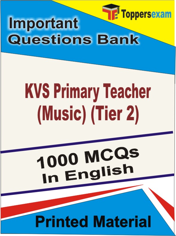 KVS Primary Teacher (Music) Tier 2 Book in English - Objective MCQ