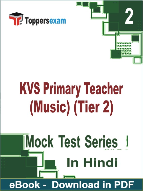 KVS Primary Teacher (Music) Tier 2 PDF Book In Hindi - Question Paper