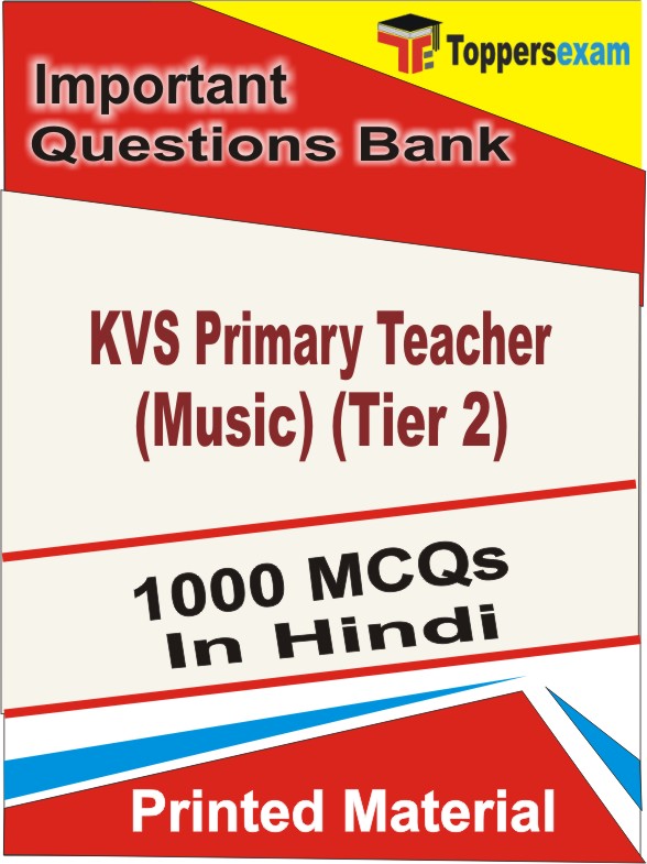 KVS Primary Teacher (Music) Tier 2 Book in Hindi - Objective MCQ