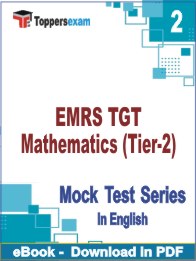 EMRS TGT Mathematics (Tier-2) PDF Book In English - Question Paper