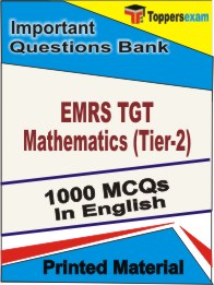 EMRS TGT Mathematics (Tier-2) Book in English - Objective MCQ