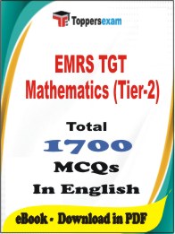 EMRS TGT Mathematics (Tier-2) PDF Book In English - MCQ / Objective Questions