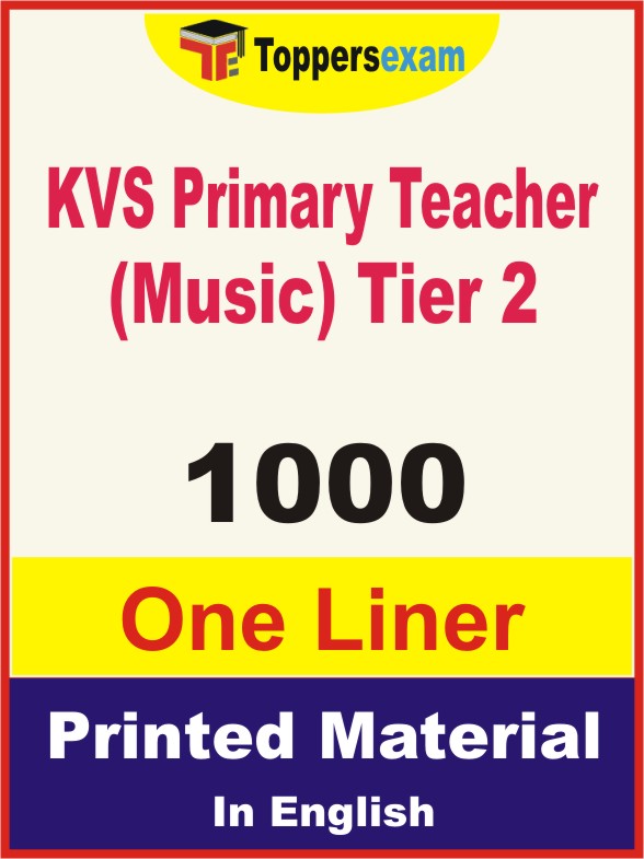 KVS Primary Teacher (Music) Tier 2 One Liner Book in English