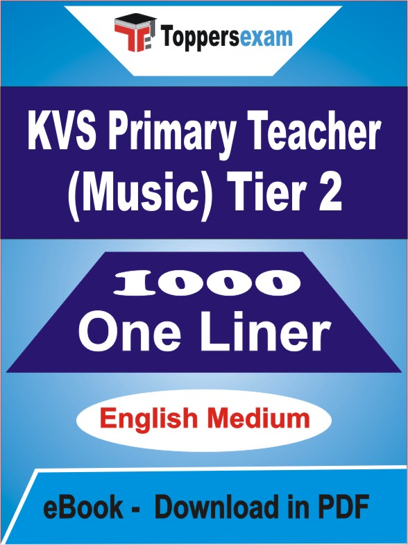 KVS Primary Teacher (Music) Tier 2 One Liner Book PDF in English