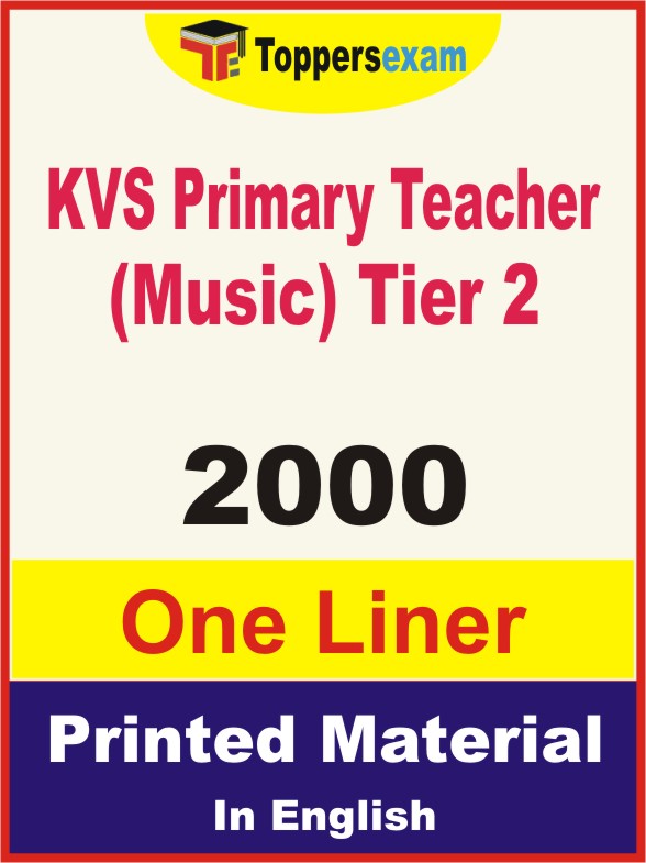 KVS Primary Teacher (Music) Tier 2 One Liner Book in English