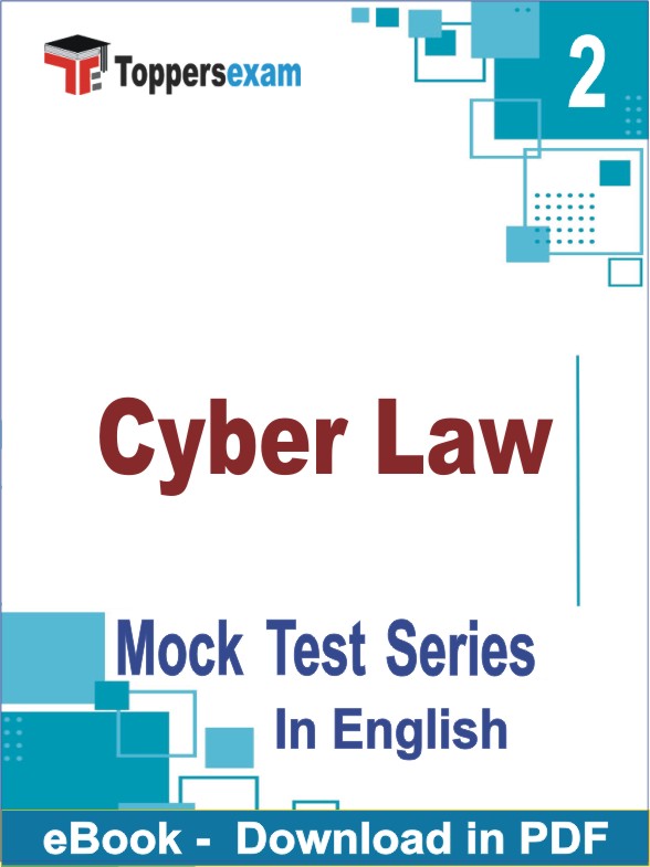 Cyber Law PDF Book In English - Question Paper