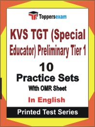 KVS TGT (Special Educator) Preliminary (Tier-1) Book in English - Practice Set