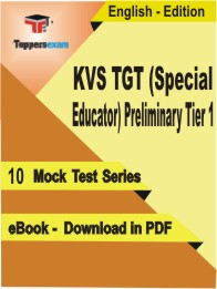 KVS TGT (Special Educator) Preliminary (Tier-1) Test PDF Book in English - Mock Test/Practice Set
