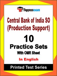 Central Bank of India SO (Production Support)Book in English - Practice Set