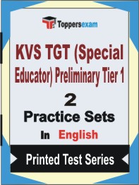 KVS TGT (Special Educator) Preliminary (Tier-1) Book in English - Question Paper / Practice Set