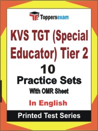 KVS TGT (Special Educator) (Tier 2) Book in English - Practice Set