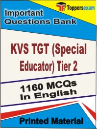 KVS TGT (Special Educator) (Tier 2) Book in English - Objective MCQ