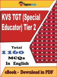 KVS TGT (Special Educator) (Tier 2) PDF Book In English - MCQ / Objective Questions