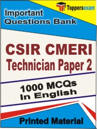 CSIR CMERI Technician (Paper-2) Book in English - Objective MCQ