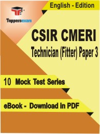 CSIR CMERI Technician (Fitter) Paper-3 Test PDF Book in English - Mock Test/Practice Set