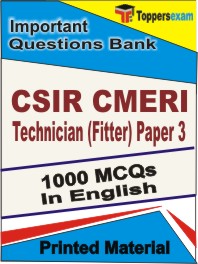 CSIR CMERI Technician (Fitter) Paper-3 Book in English - Objective MCQ