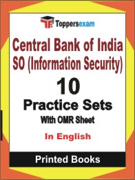 Central Bank of India SO (Information Security) Book in English - Practice Set