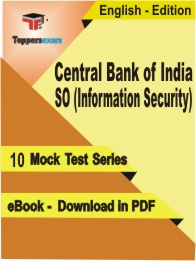Central Bank of India SO (Information Security) PDF Book In English - Mock Test/Practice Set