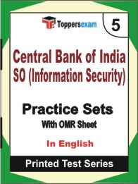 Central Bank of India SO (Information Security) Book in English - Mock Test / Practice Set