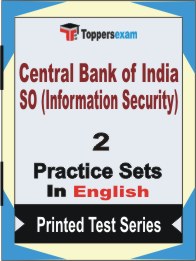 Central Bank of India SO (Information Security) Book in English - Question Paper / Practice Set