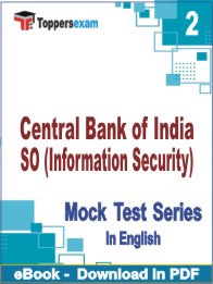 Central Bank of India SO (Information Security) PDF Book In English - Question Paper