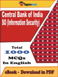 Central Bank of India SO (Information Security) PDF Book In English - MCQ / Objective Questions
