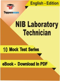 NIB Laboratory Technician PDF Book In English - Mock Test/Practice Set