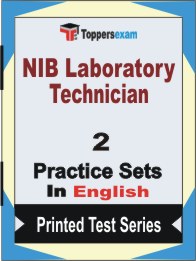 NIB Laboratory Technician Book in English - Question Paper / Practice Set
