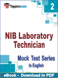 NIB Laboratory Technician PDF Book In English - Question Paper