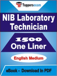 NIB Laboratory Technician One Liner Book PDF in English